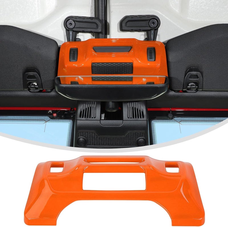 Linskip تقليم لوحة السقف بلمسة واحدة متوافق مع جيب رانجلر JL 4XE وغلادييتور JT 2024 2025، غطاء ديكور ميزة السقف لملحقات داخلية جيب رانجلر (برتقالي) - Image 1